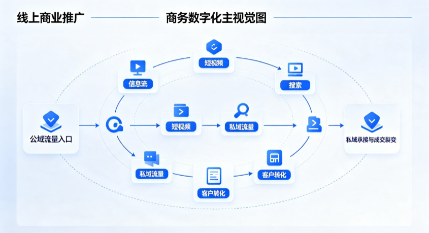 仁和区线上商业推广怎么做？全域流量闭环搭建与低成本转化实战指南